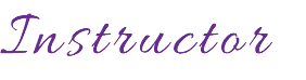 Instructor
